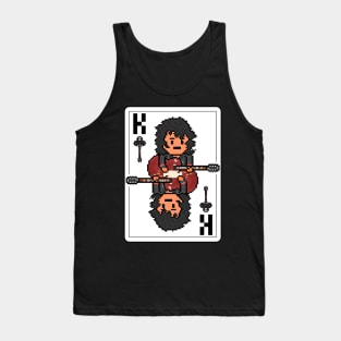 Pixelrockstars King of Clubs Playing Card Tank Top